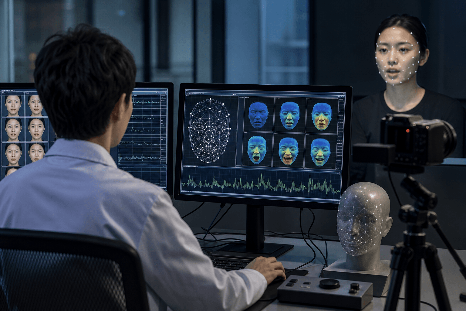 顔筋動作で感情認識、精度93%達成