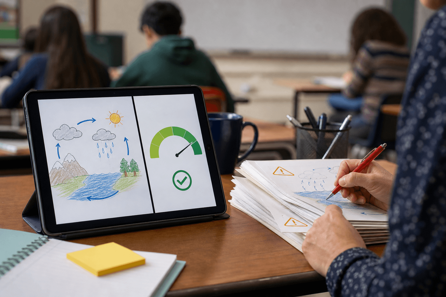 AI、理科の手描き答案を自動採点