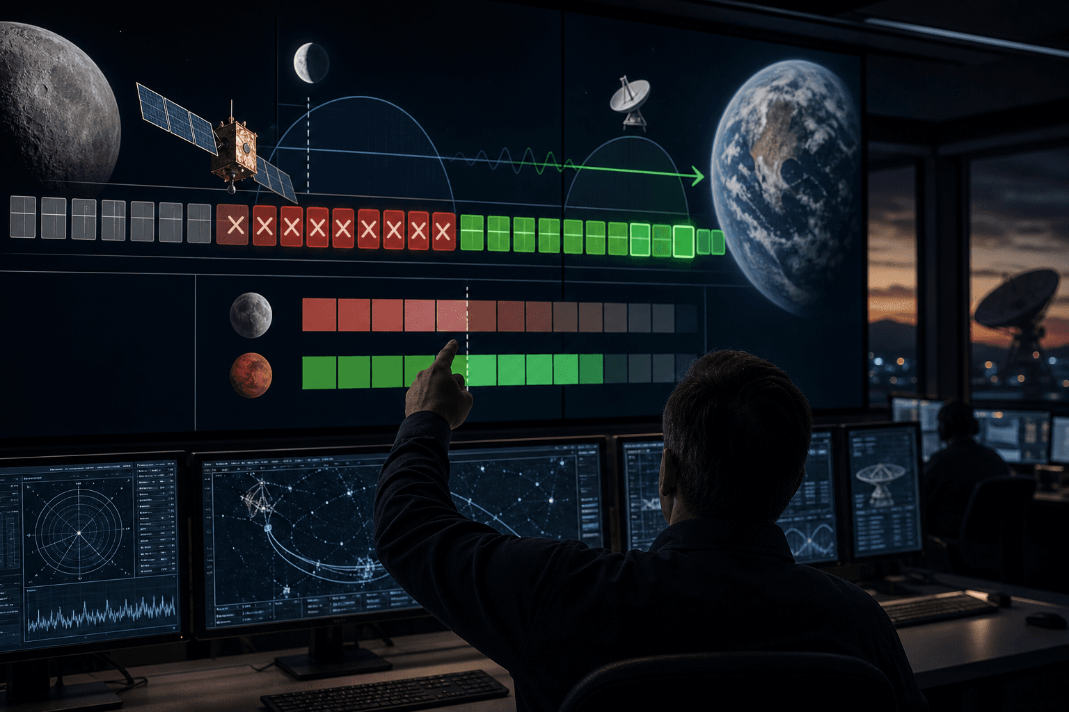 深宇宙中継の送信順を強化学習で最適化