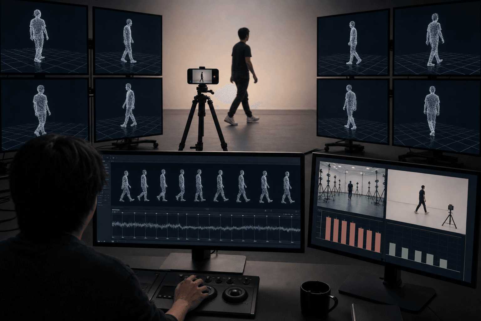 単眼動画から4D人体を自動生成する拡散モデル登場
