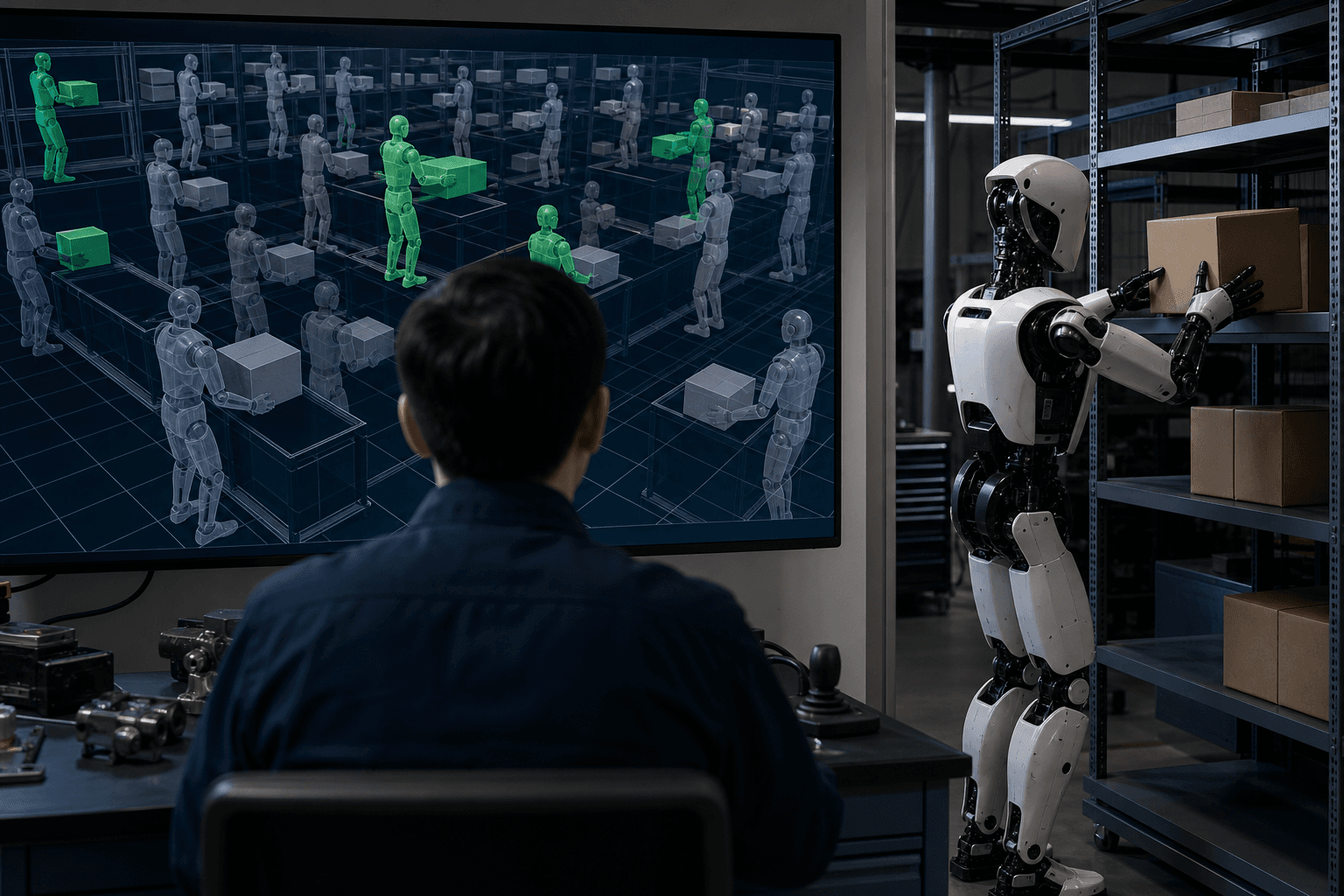 人型ロボ、自己進化で動作を拡張