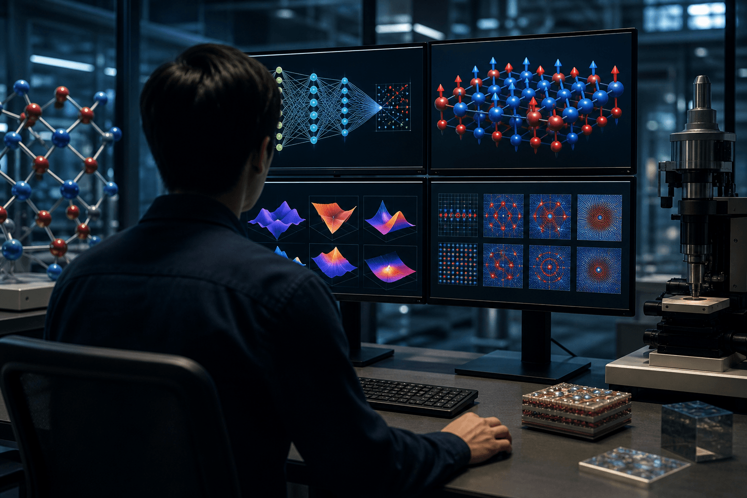 AI、2次元磁性材料の磁気相を予測